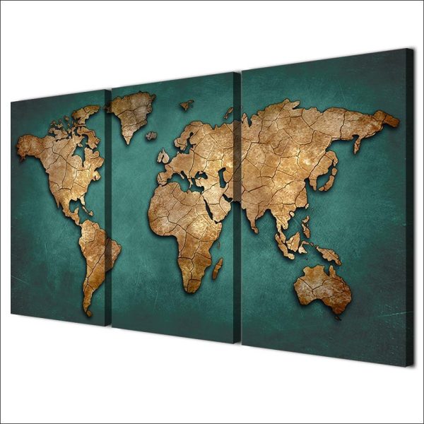 Tableau  Vintage Mappemonde Verkauf – Bild 3
