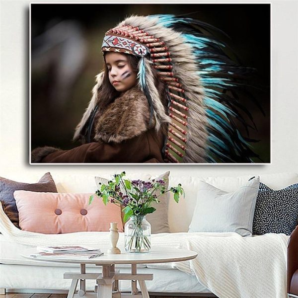 Tableau Vintage  Enfant Indien Schn?ppchen – Bild 2