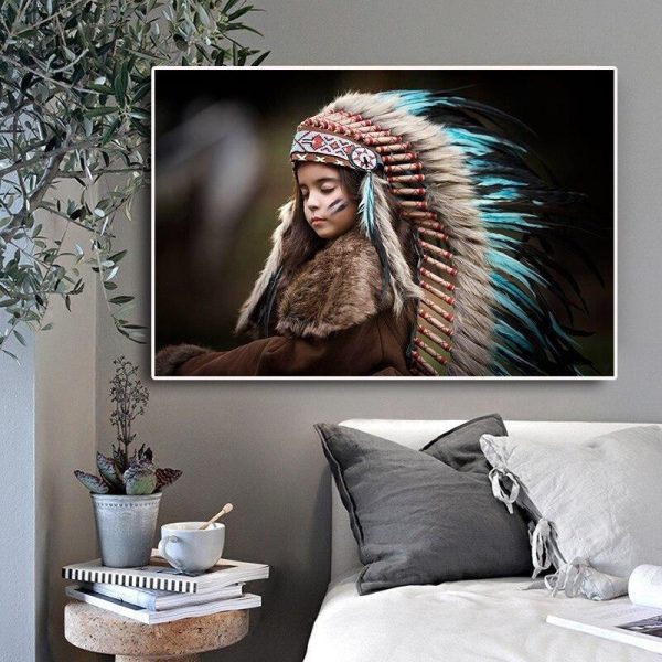 Tableau Vintage  Enfant Indien Schn?ppchen – Bild 3