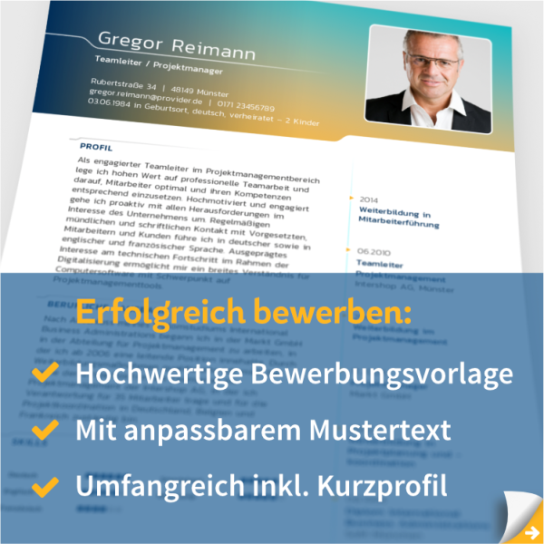 Bewerbungsvorlage Teamleitung Online-Schn?ppchen – Bild 2